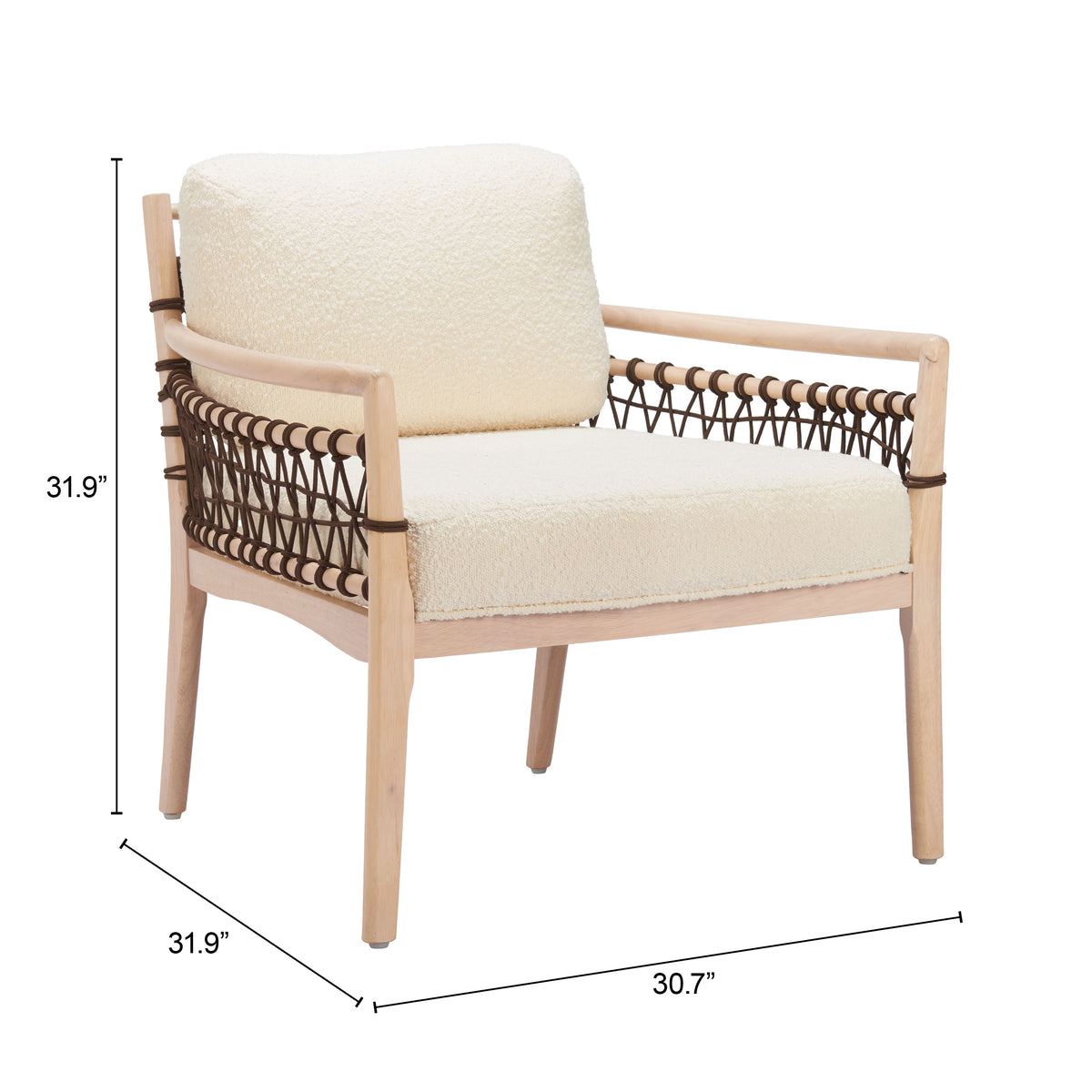 Wezly Ivory Accent Chair