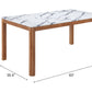 Jemy White Dining Table