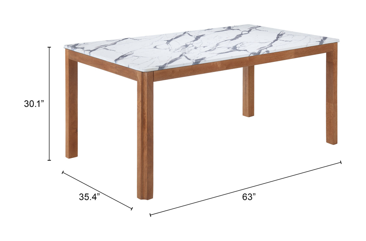 Jemy White Dining Table