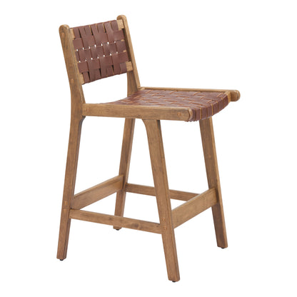 Feder Brown Counter Stool (Set of 2)