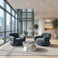 Boble Storm Gray Swivel Chair