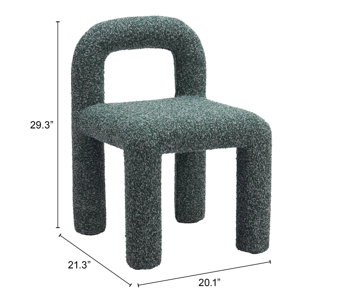 Arum Snowy Green Dining Chair (Set of 2)