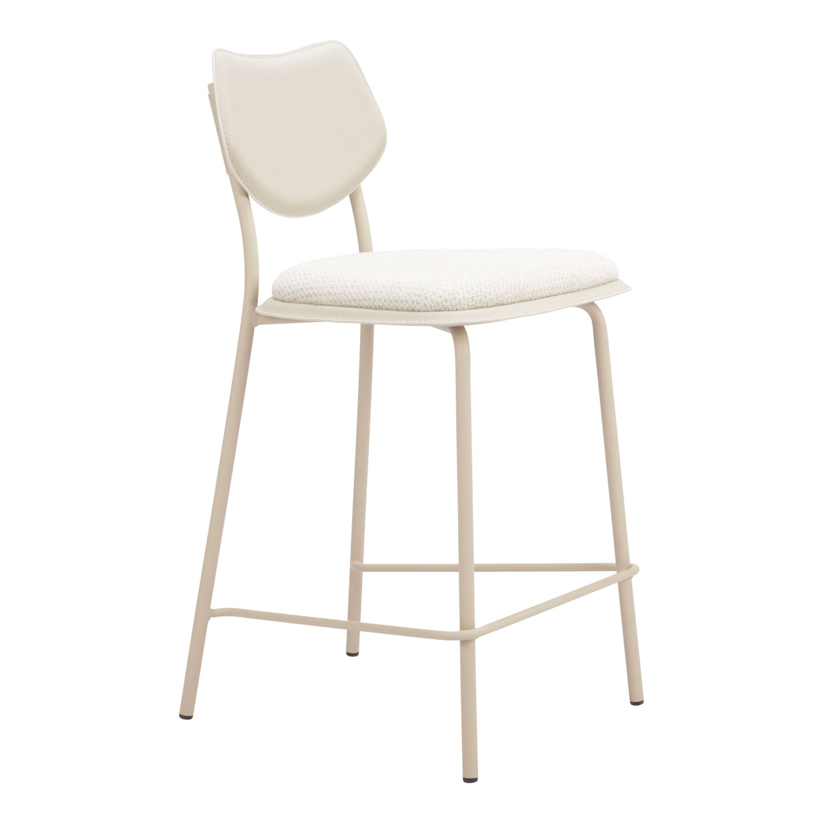 Zeal Light Gray & Beige Counter Stool (Set of 4)