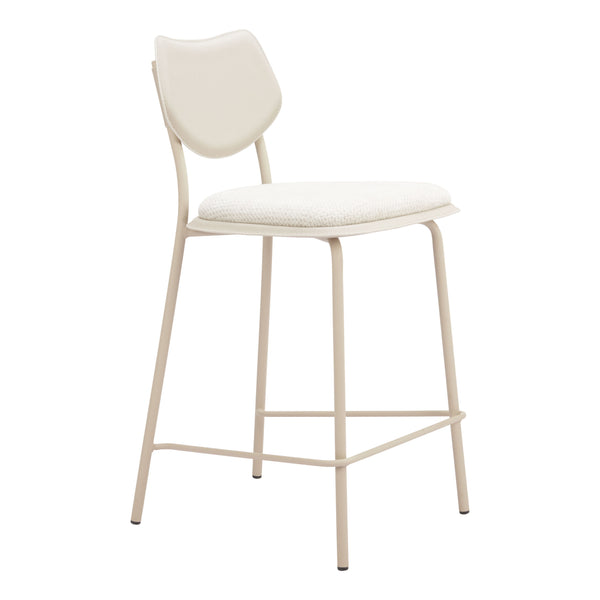 Zeal Light Gray & Beige Counter Stool (Set of 4)