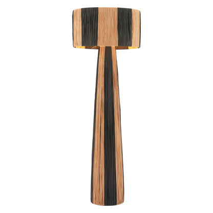 Gala Black & Natural Floor Lamp