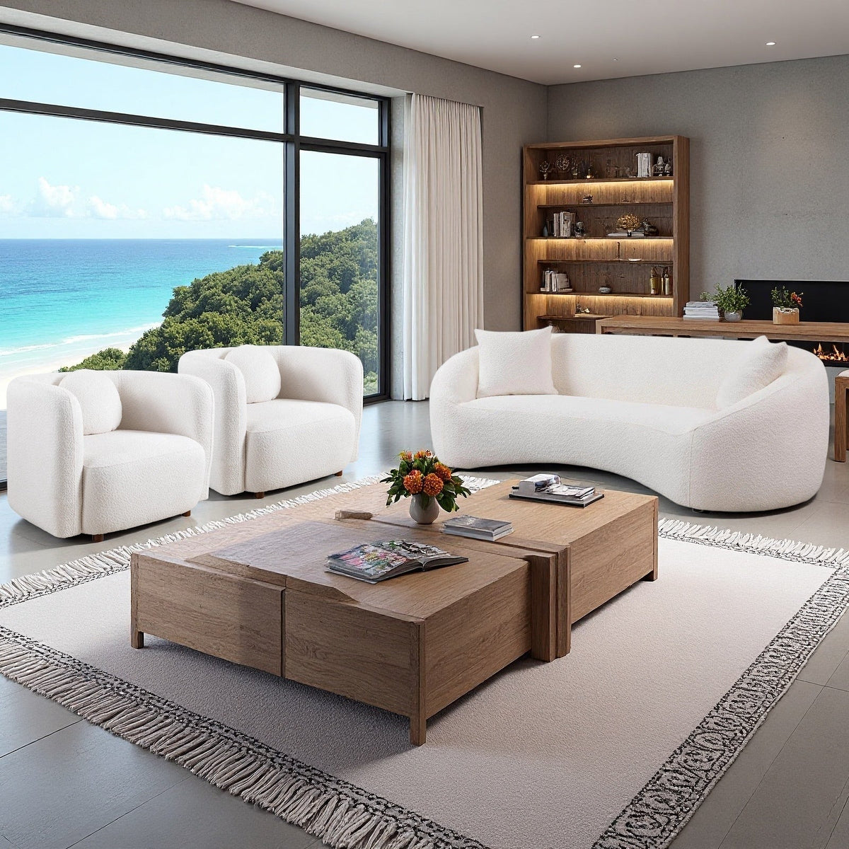Lysander Curved Sofa