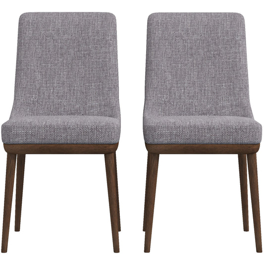 Kate Grey Polyester Dining Chair (Set of 2)
