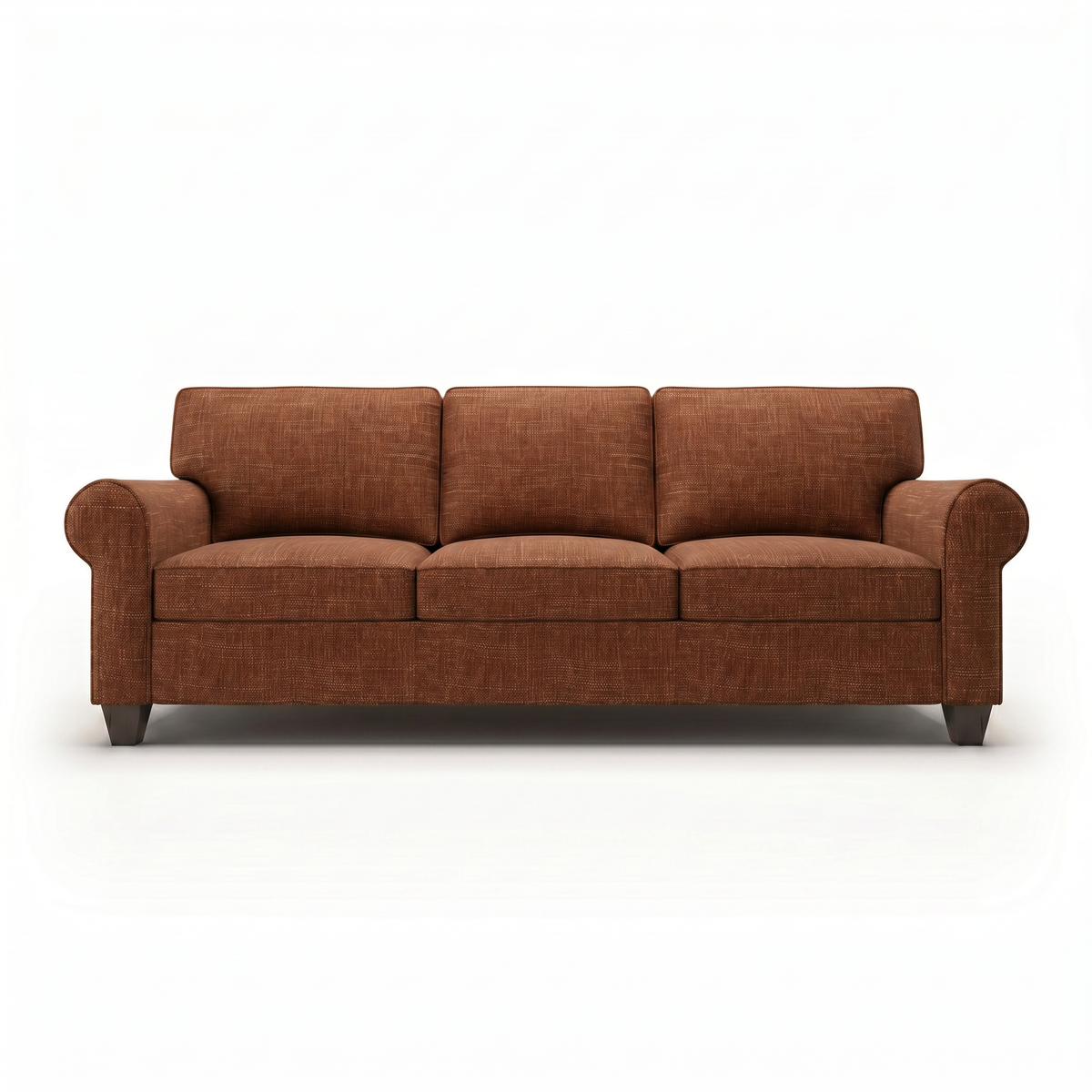 Augusta Sofa – Made in USA, Custom Fabric Options, 83" Classic Design - Insight Russet - Fabric (8)