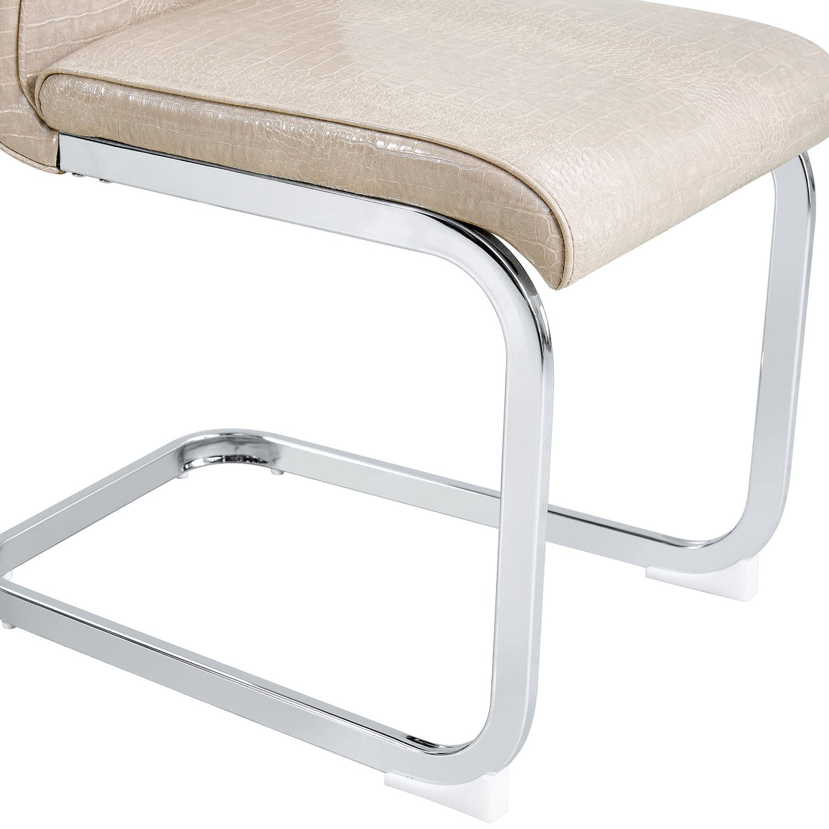 Kinsey Beige, Electroplated Legs, Set of 4