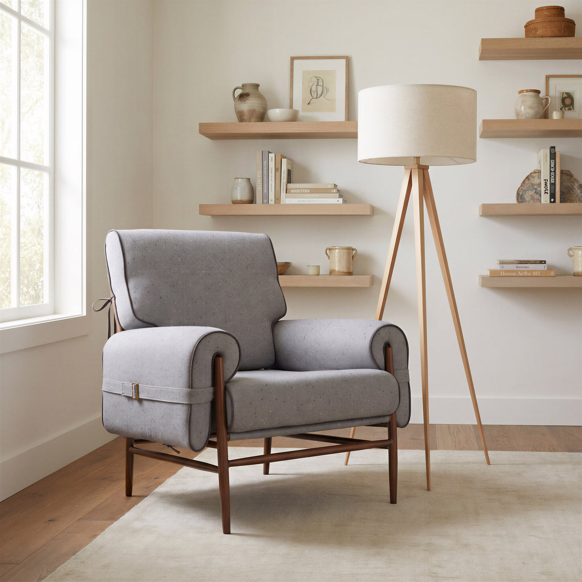 Klem Gray Accent Chair
