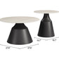 Camella Light Beige & Black Coffee Table Set (2-Piece)