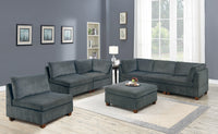 Linnea Gray Chenille Ottoman – Modular Ottoman
