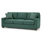 Clifford 2-Arm Sofa – Handcrafted in the USA, Custom Fabric Options - Velvet Antique Kelly Green - Velvet (9)