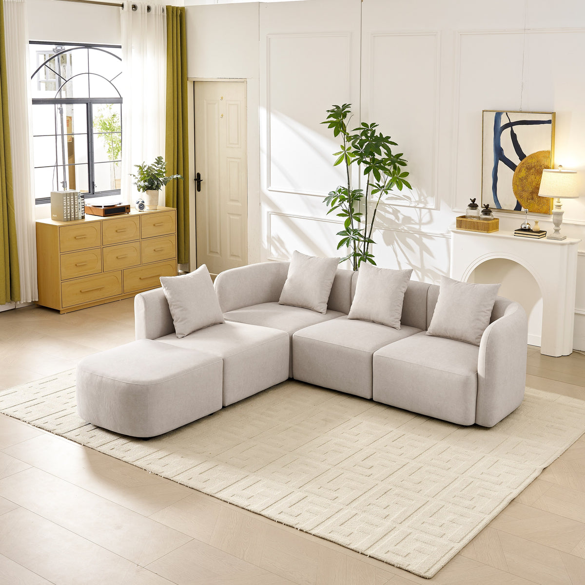 Gaia Velvet Modular Sectional