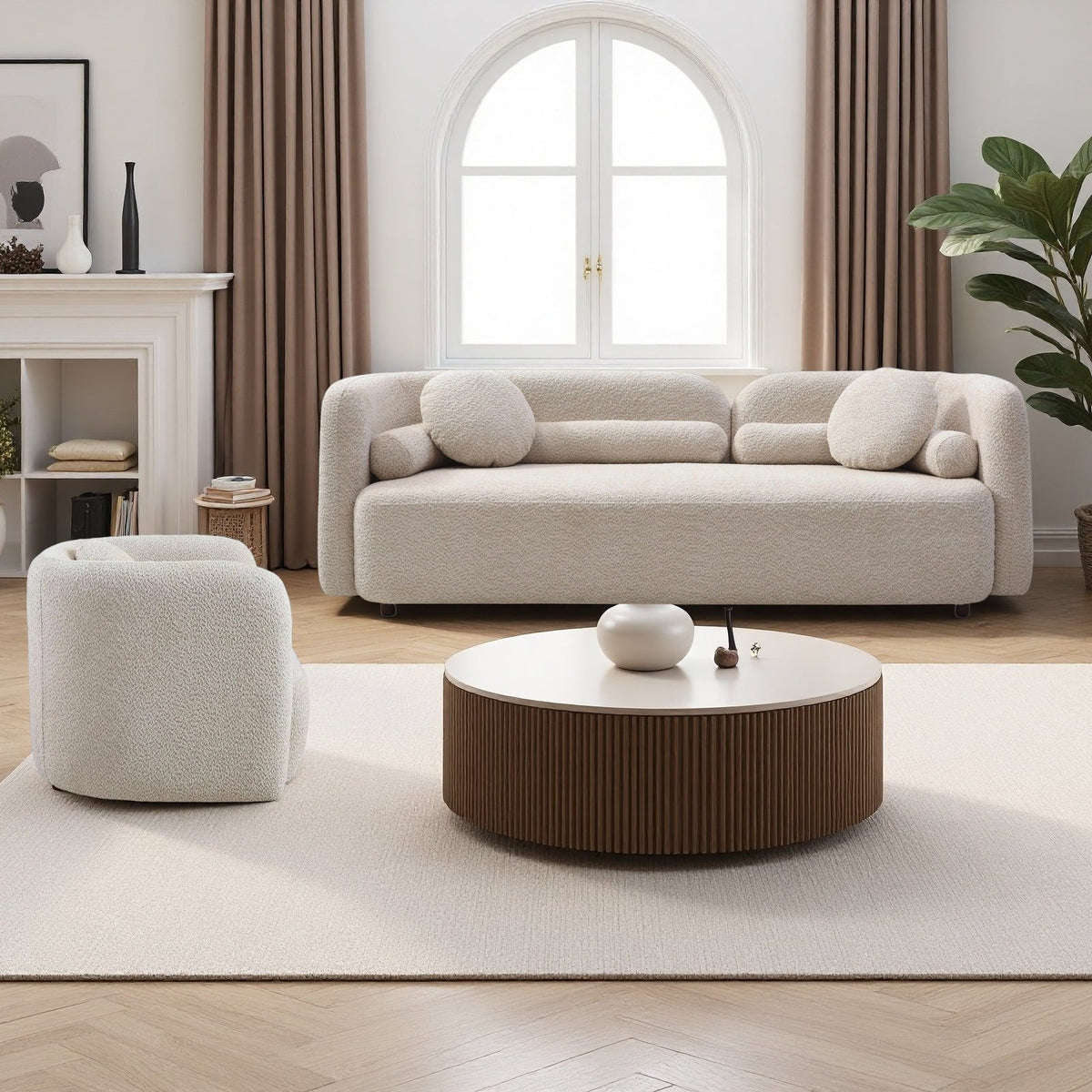 Gethin Boucle Sofa Set