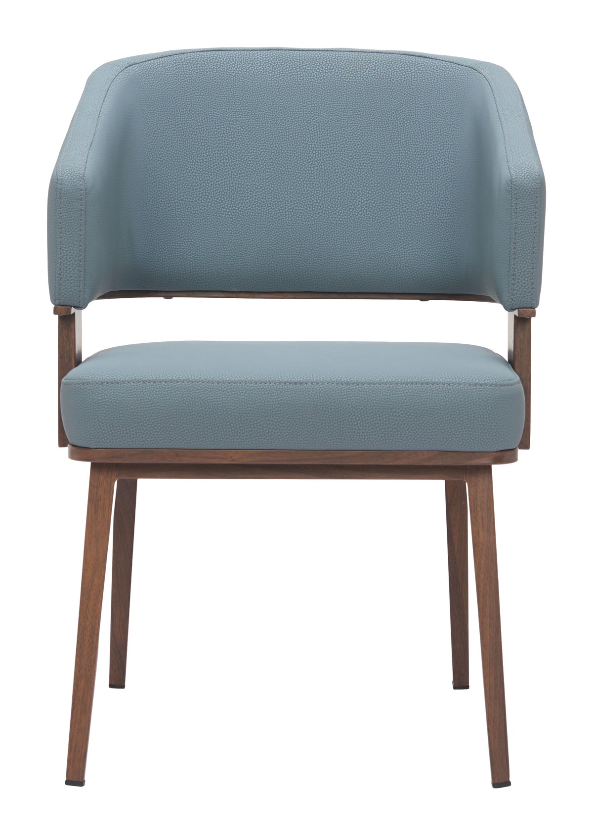 Poise Azure Gray & Walnut Dining Chair