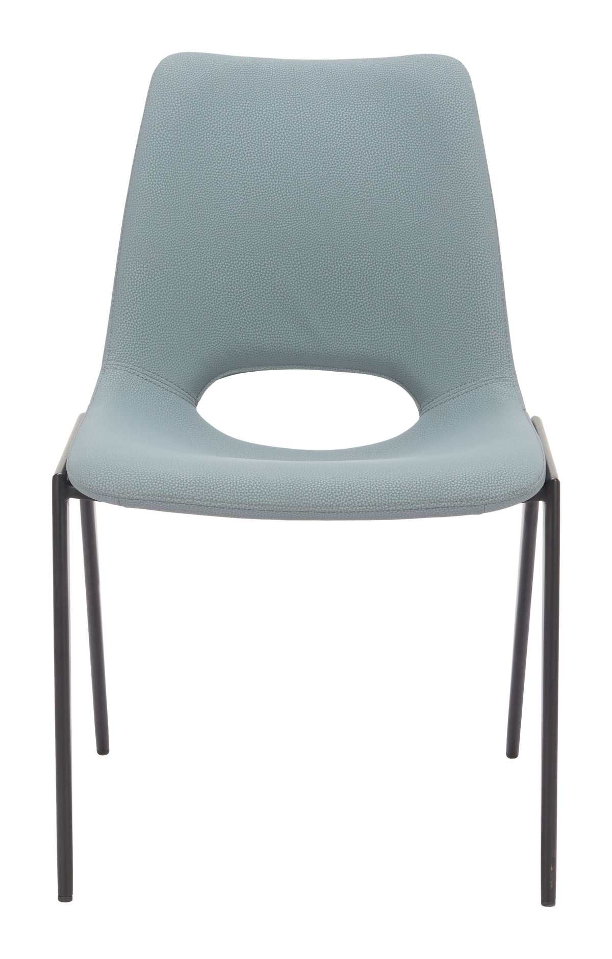 Desi Azure Gray Armless Dining Chair (Set of 2)