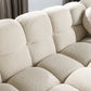 Modern Marshmallow Tufted Boucle Fabric Sofa (2 Sizes - 3 Colors)