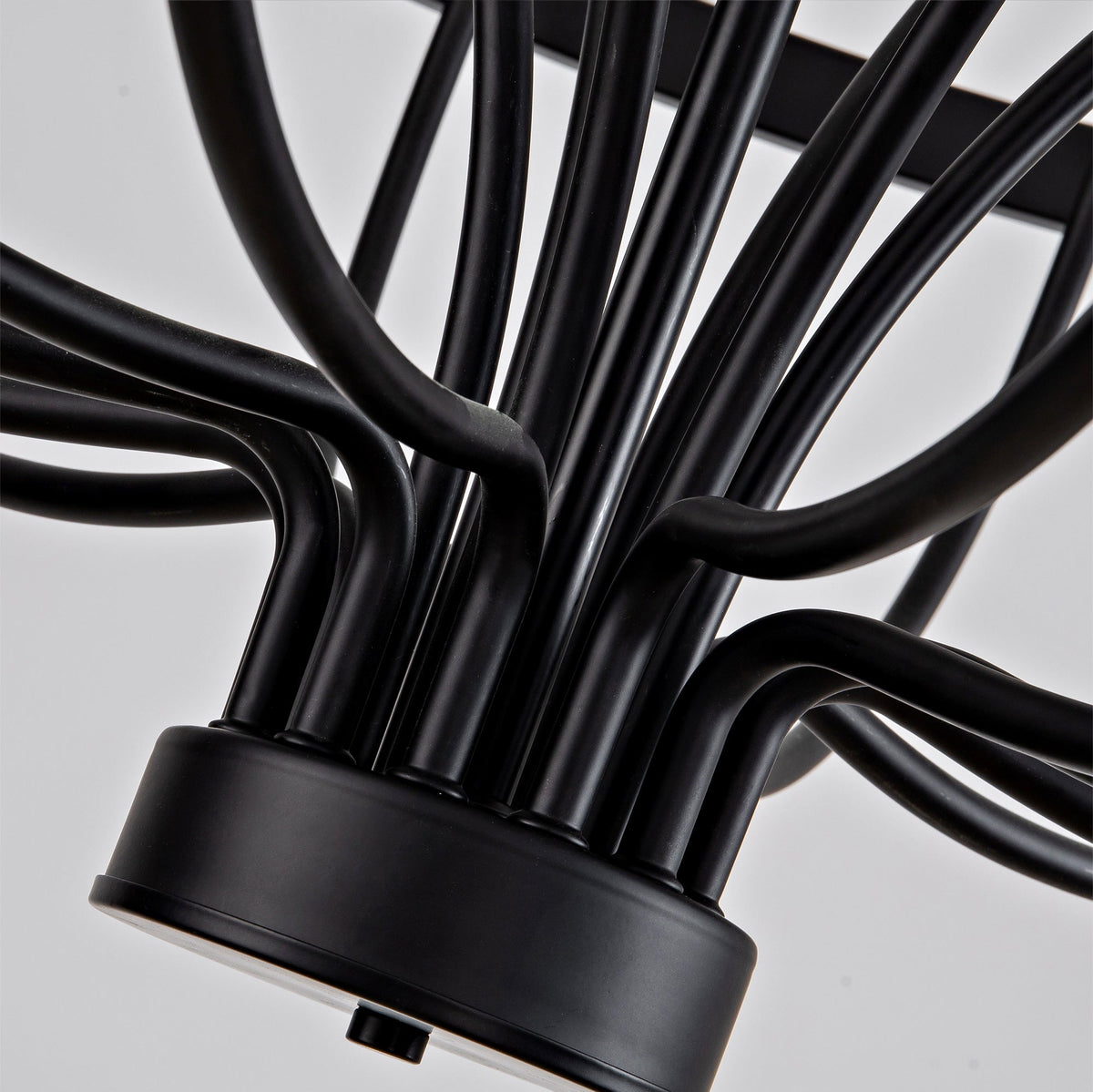 Daxton Black Iron 33-Light Chandelier 47 inch