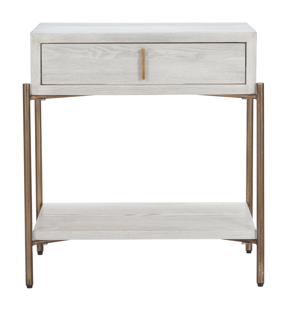 Yoru Oak White Side Table