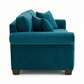 Irlanda Classic Sofa – 92" Rolled-Arm Made-in-USA Sofa - Velvet Antique Peacock - Velvet (6)
