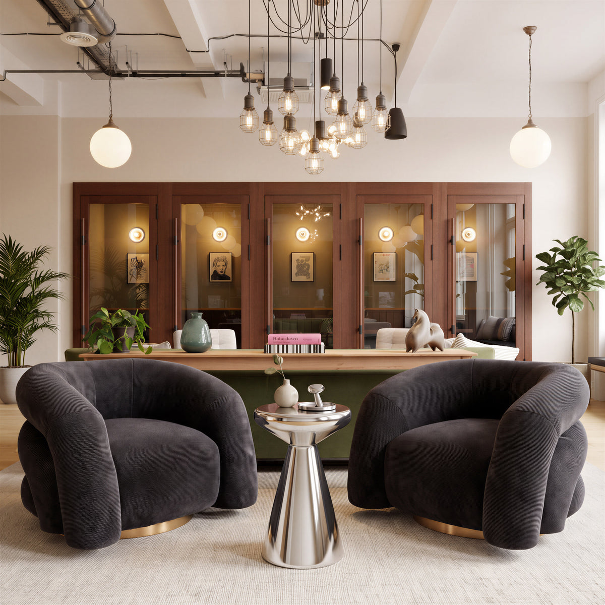 Havn Black Accent Chair