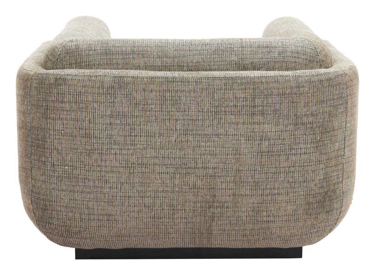 Sereneu Green Tweed Accent Chair
