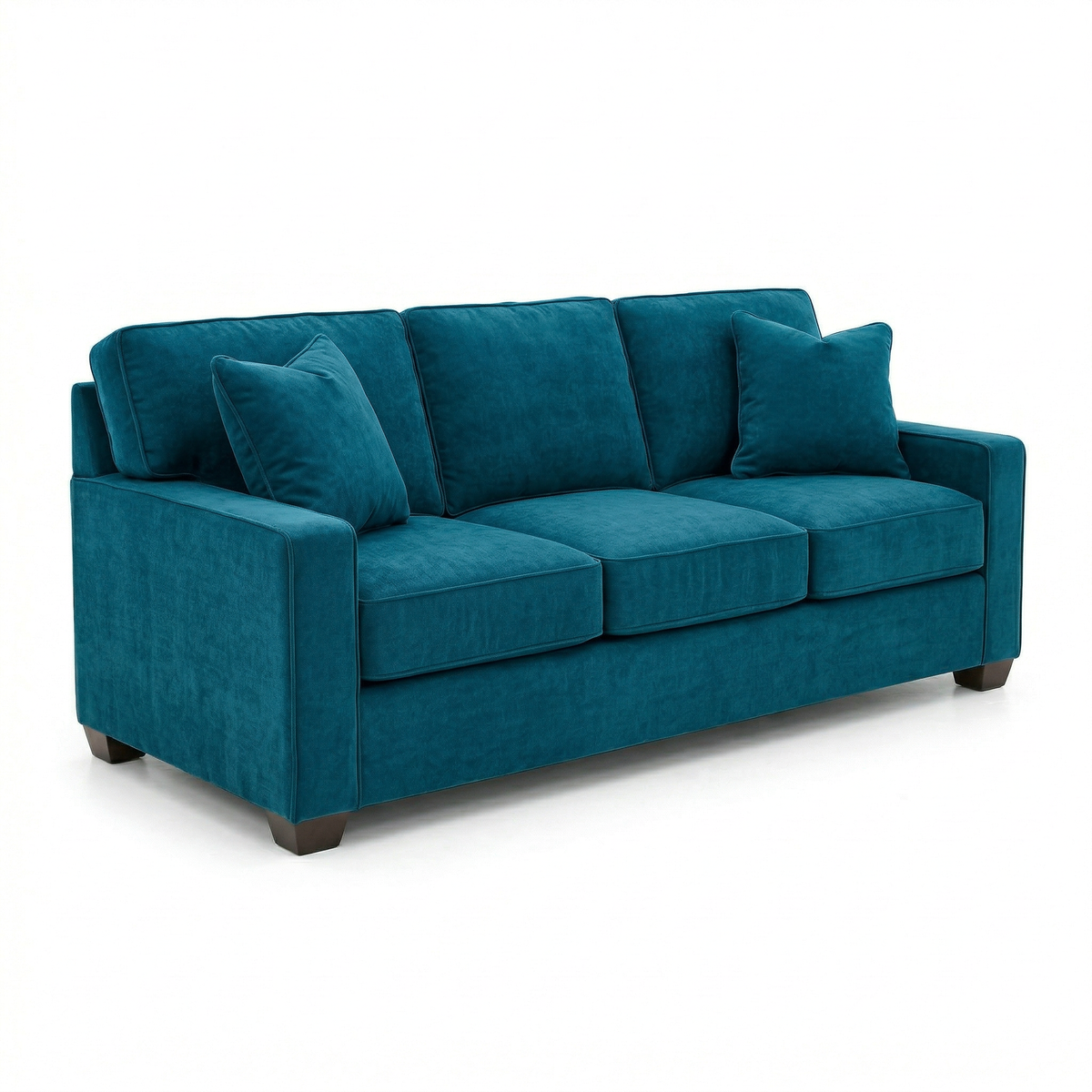 Clifford 2-Arm Sofa – Handcrafted in the USA, Custom Fabric Options - Hepburn Teal - Fabric (5)