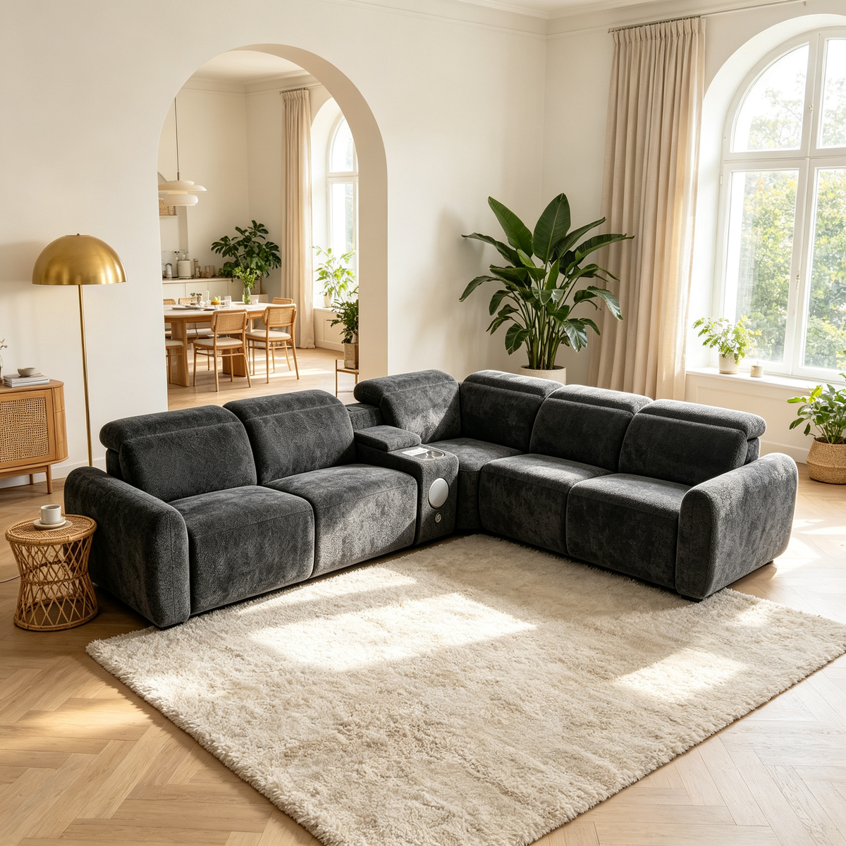 Anselm Power Reclining Sectional