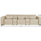 130" Top Grain Leather Power Reclining Sofa with USB & Storage | Modern Oversized Recliner