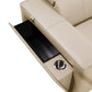 130" Top Grain Leather Power Reclining Sofa with USB & Storage | Modern Oversized Recliner