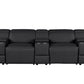 170" Top Grain Leather Power Reclining USB Sofa with Storage Arms (3 Colors)