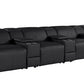 170" Top Grain Leather Power Reclining USB Sofa with Storage Arms (3 Colors)