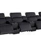 170" Top Grain Leather Power Reclining USB Sofa with Storage Arms (3 Colors)