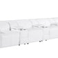170" Top Grain Leather Power Reclining USB Sofa with Storage Arms (3 Colors)