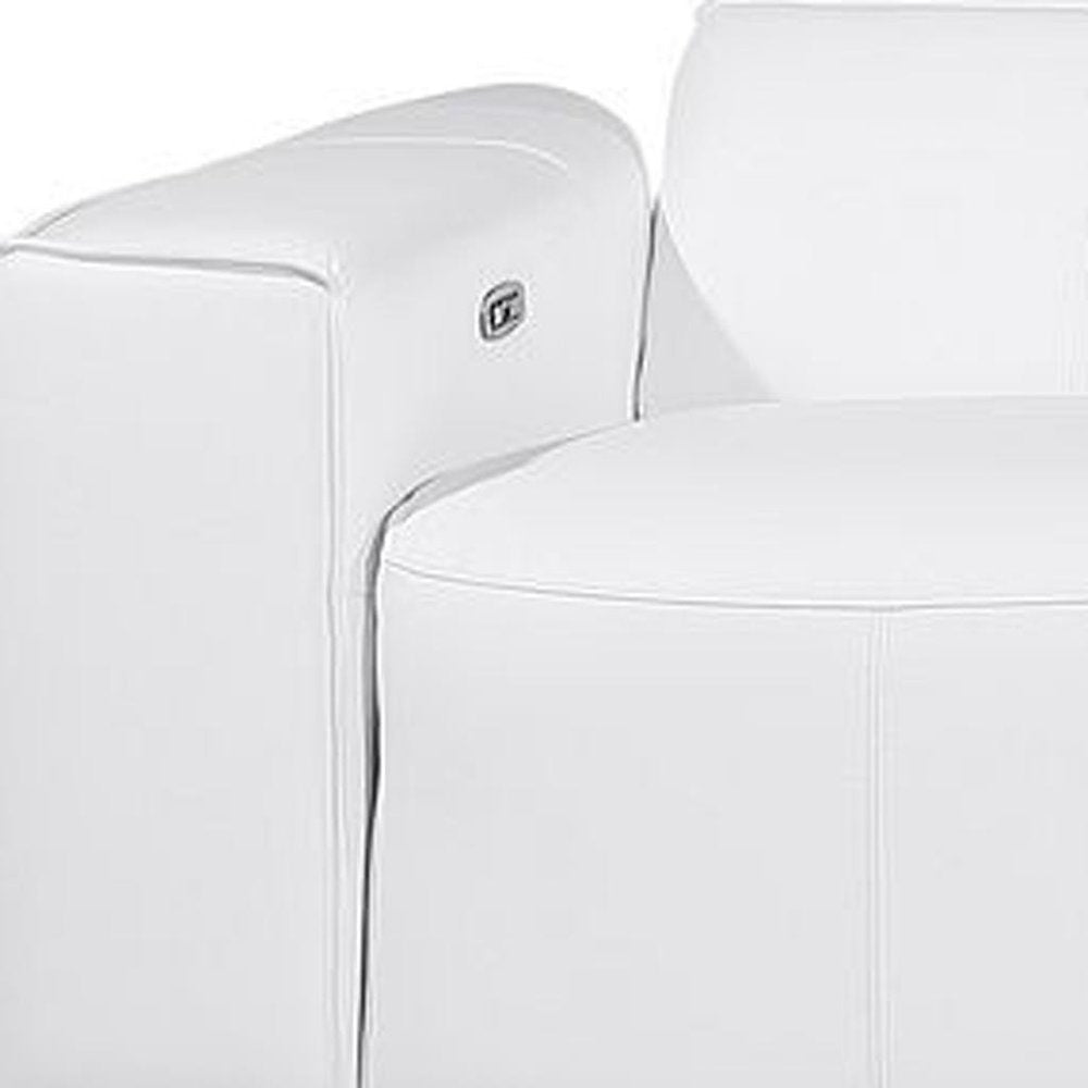 170" Top Grain Leather Power Reclining USB Sofa with Storage Arms (3 Colors)
