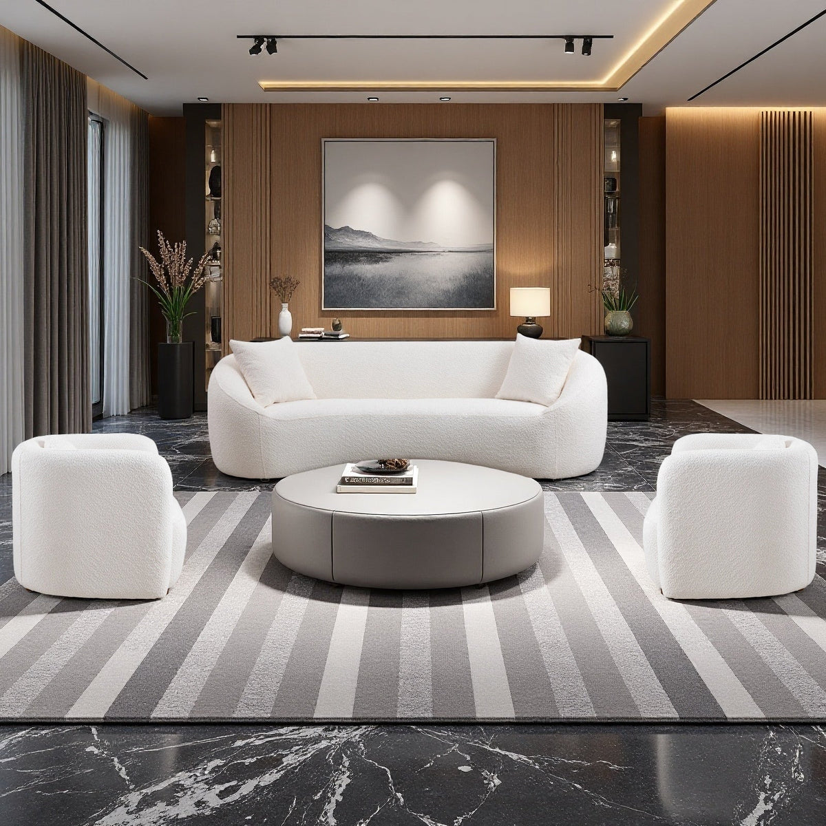Lysander Curved Sofa