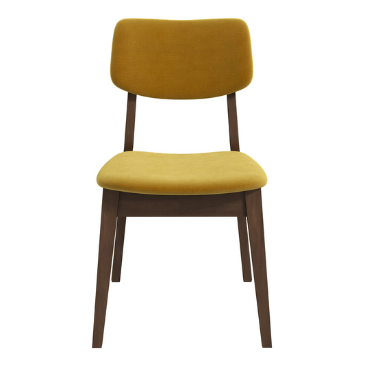 Carlos Velvet Dining Chair – 32.3"H Mid-Century Armless Side Chairs (Set of 2)
