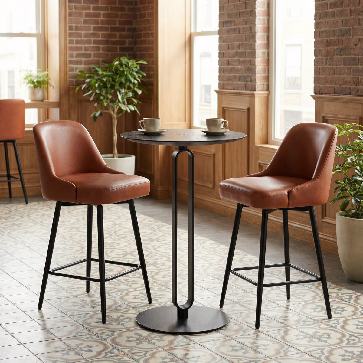 Keppel Brown Swivel Counter Stool