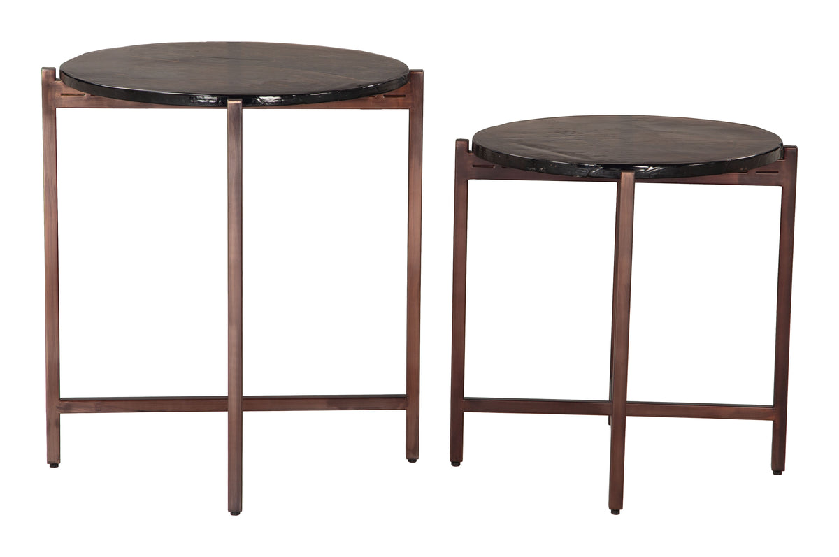 Gema Bronze Coffee Table Set (2-Piece)