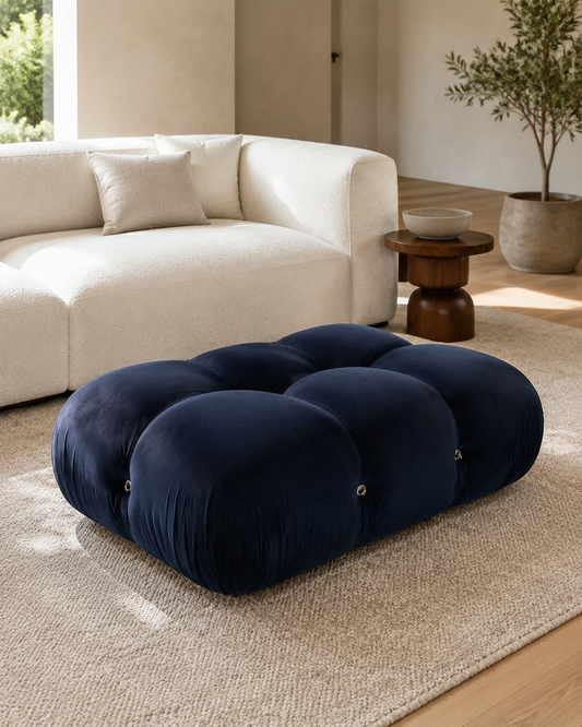 Fitzroy Velvet Bubble Ottoman