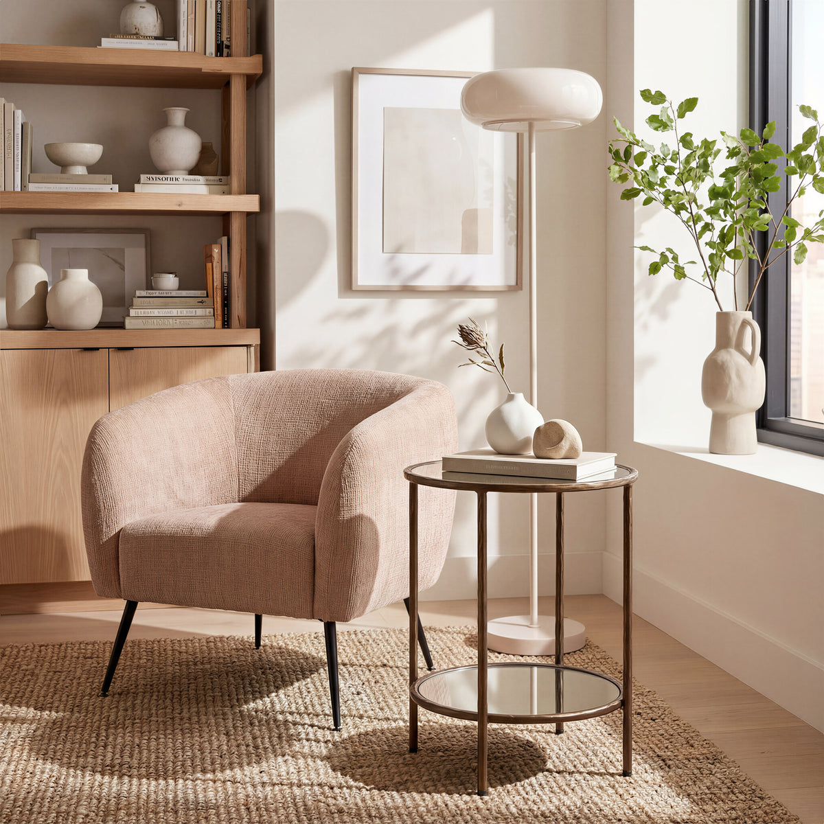 Munk Beige Floor Lamp