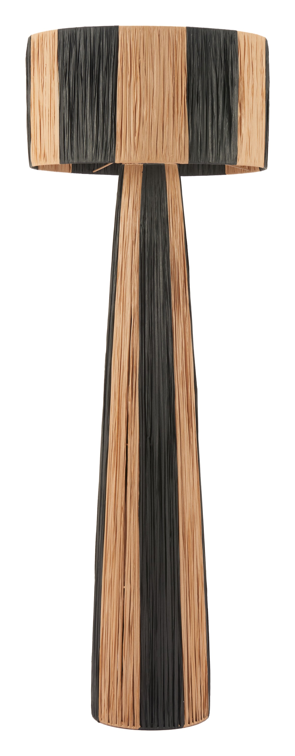 Gala Black & Natural Floor Lamp