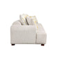 Modern Channel Tufted Corduroy Fabric Sofa 103.9'
