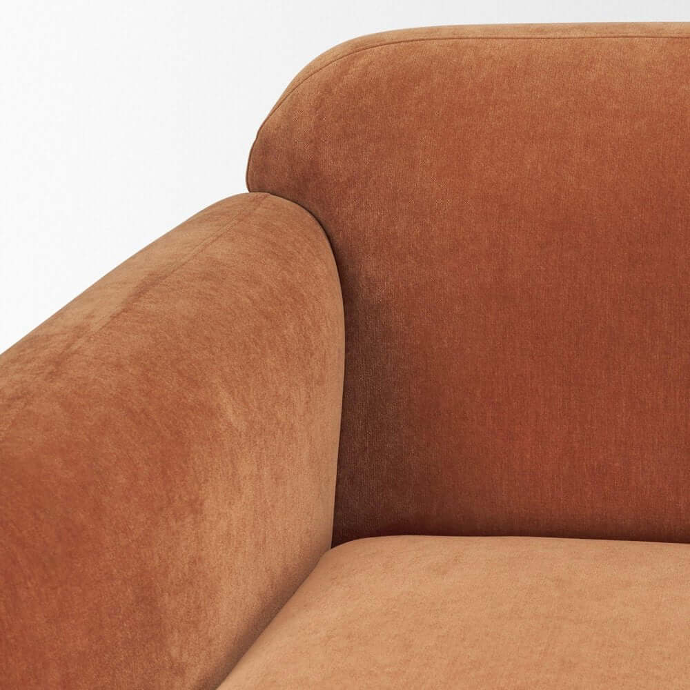 Sable Rust Chenille Sofa