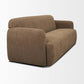 90" Brown Fabric Sofa