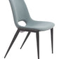 Desi Azure Gray Armless Dining Chair (Set of 2)