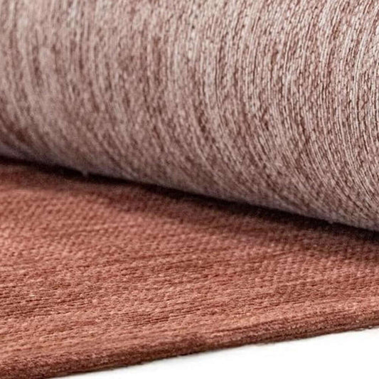 Red And White Abstract Washable Area Rug With UV Protection Area Rug | 9' x 13', showing detail and texture of the fabric.