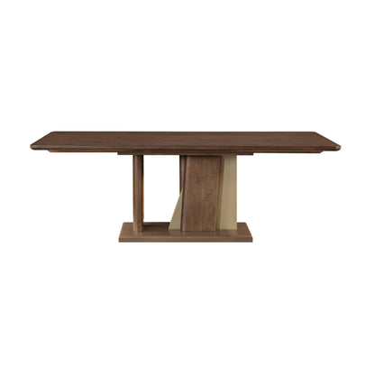 Ouida Brown Bent Wood Dining Table