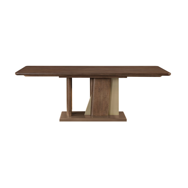 Ouida Brown Bent Wood Dining Table